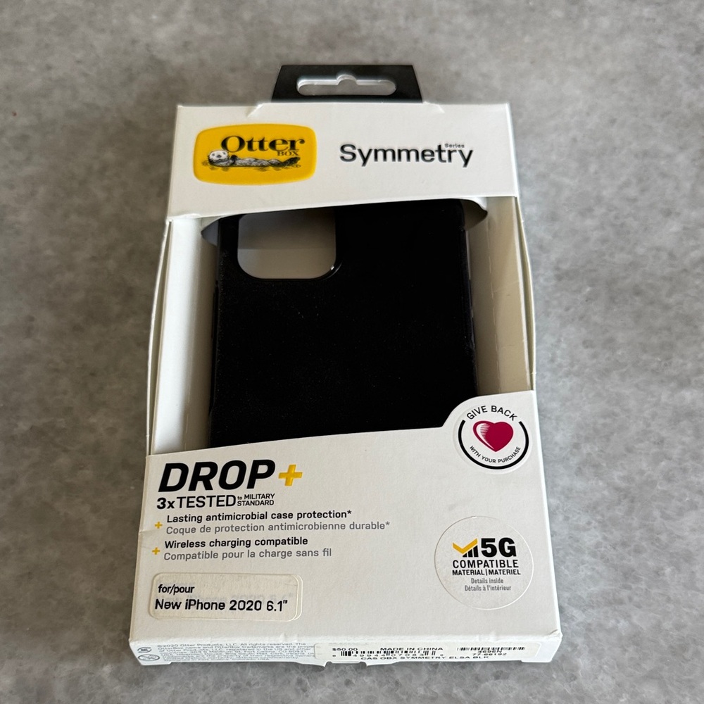 OtterBox Symmetry Series Black Case for iPhone 2020